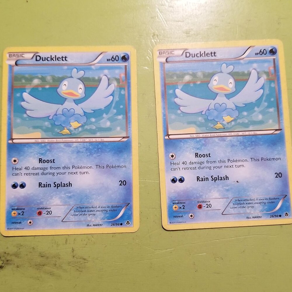 Pokemon® Card Lot 002 Cards DUCKLETT Pokemon Emerging Powers (26/98)